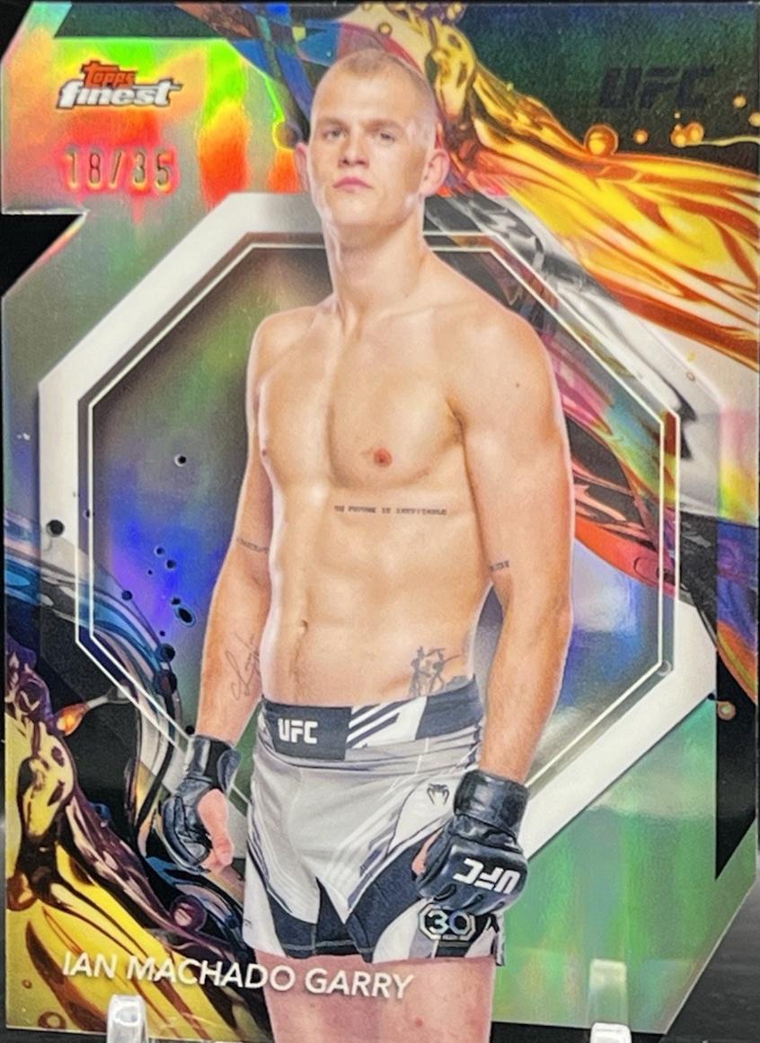 Ian Machado Garry 2024 Topps Finest UFC Base Uncommon #153 Die-Cut Refractor