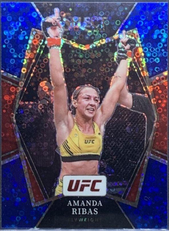 Amanda Ribas 2022 Panini Select UFC Premier Level #136 Blue Disco