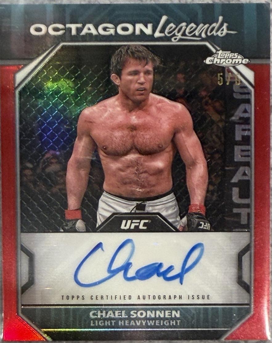 Chael Sonnen 2024 Topps Finest UFC Chaos #CHA-8 Red Refractor