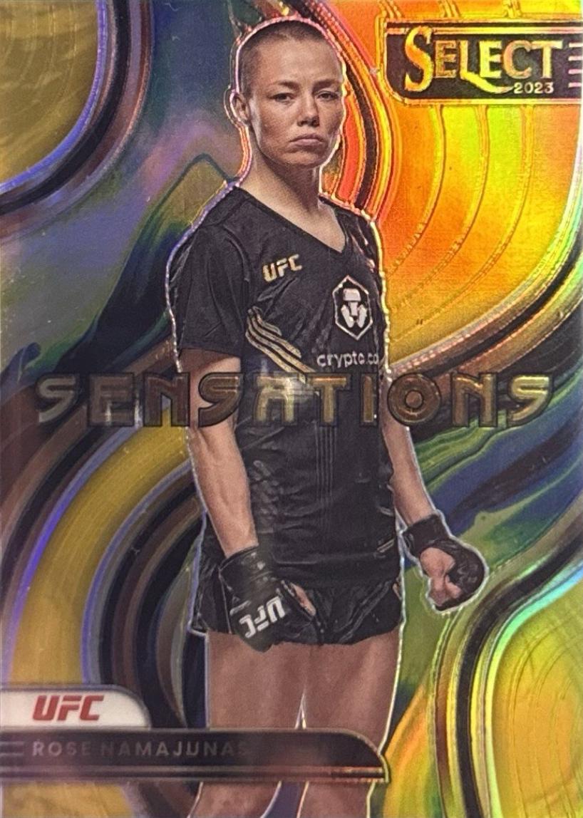 Rose Namajunas 2023 Panini Select UFC Sensations #24 Gold