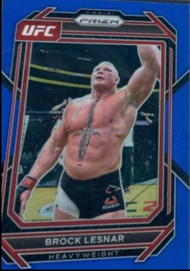 Brock Lesnar 2023 Panini Prizm UFC Base #143 Blue