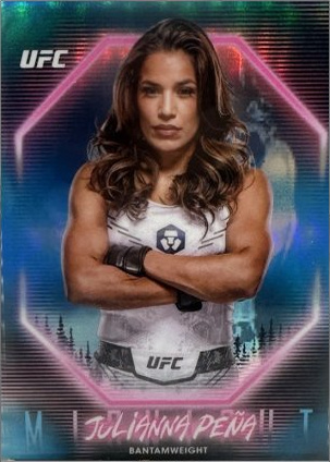 Julianna Peña 2025 Topps Midnight UFC Base #88 Moon Beam