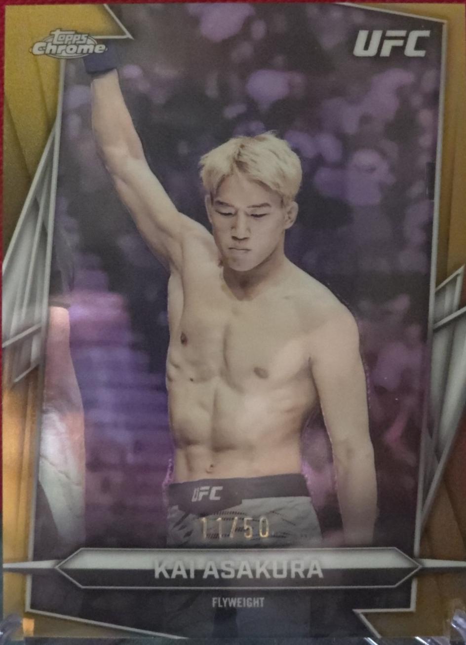 Kai Asakura 2026 Topps Chrome UFC Base #26 Gold Refractor