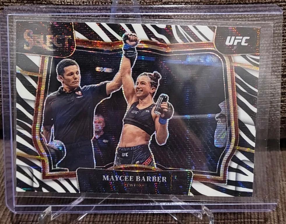 Maycee Barber 2023 Panini Select UFC Octagonside #243 Zebra