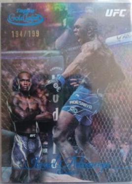 Israel Adesanya 2024 Topps Gold Label UFC Base Class I #4 Gold