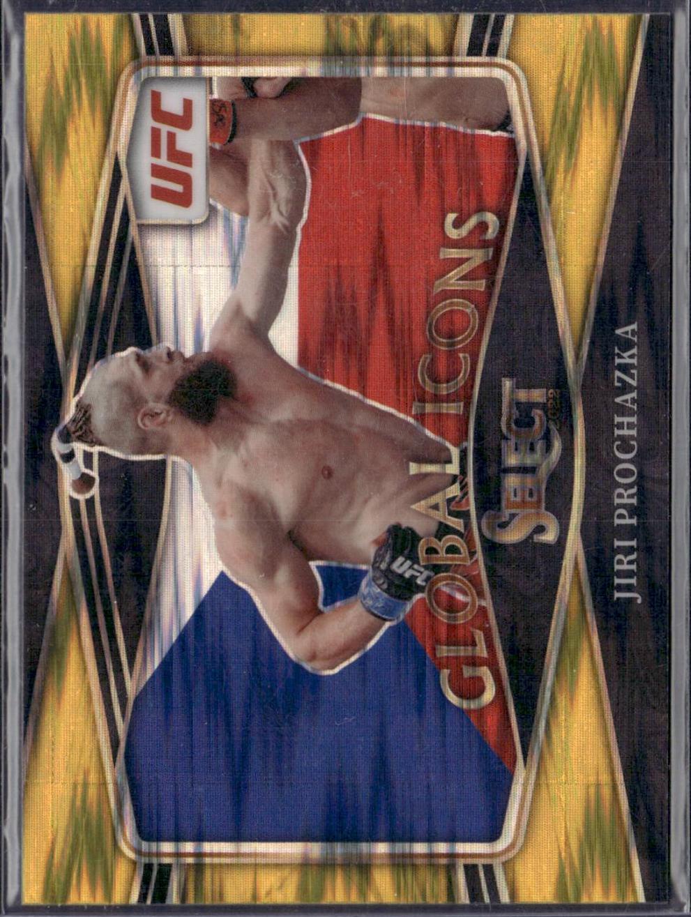 Jiri Prochazka 2022 Panini Select UFC Global Icons #24 Gold Flash