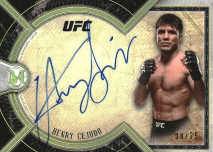 Henry Cejudo 2018 Topps UFC Museum Collection Museum Autographs #MA-HC Ruby