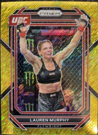 Lauren Murphy 2023 Panini Prizm UFC Base #160 Gold Shimmer