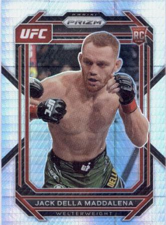 Jack Della Maddalena 2023 Panini Prizm UFC Base #187 Hyper