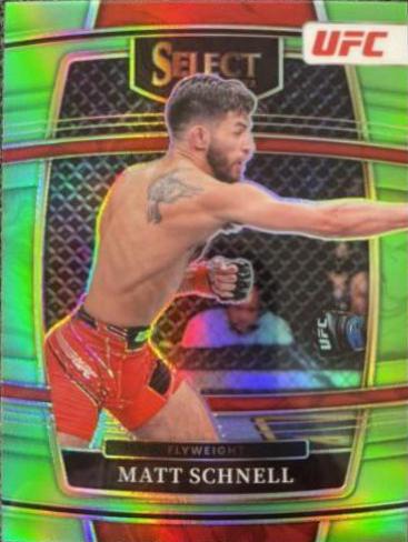 Matt Schnell 2022 Panini Select UFC Concourse #16 Neon Green
