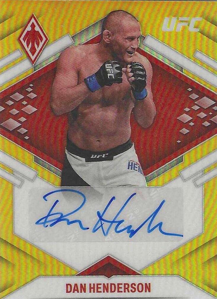 Dan Henderson 2022 Panini Chronicles UFC Phoenix Autographs #2 Gold