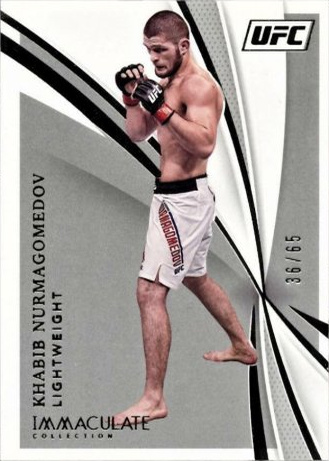 Khabib Nurmagomedov 2021 Panini Immaculate UFC Base #46 Platinum
