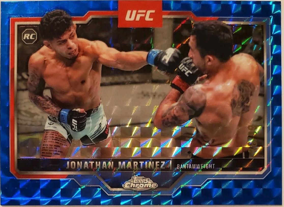 Jonathan Martinez 2025 Topps Chrome UFC Base #80 Blue Geometric Refractor