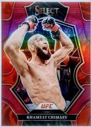 Khamzat Chimaev 2023 Panini Select UFC Premier Level #115 Maroon