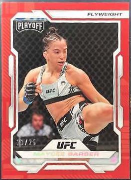Maycee Barber 2023 Panini Chronicles UFC Base Elite #258 Platinum