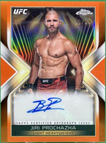 Jiri Prochazka 2024 Topps Chrome UFC Main Event Autographs #MEA-JPR Orange Refractor