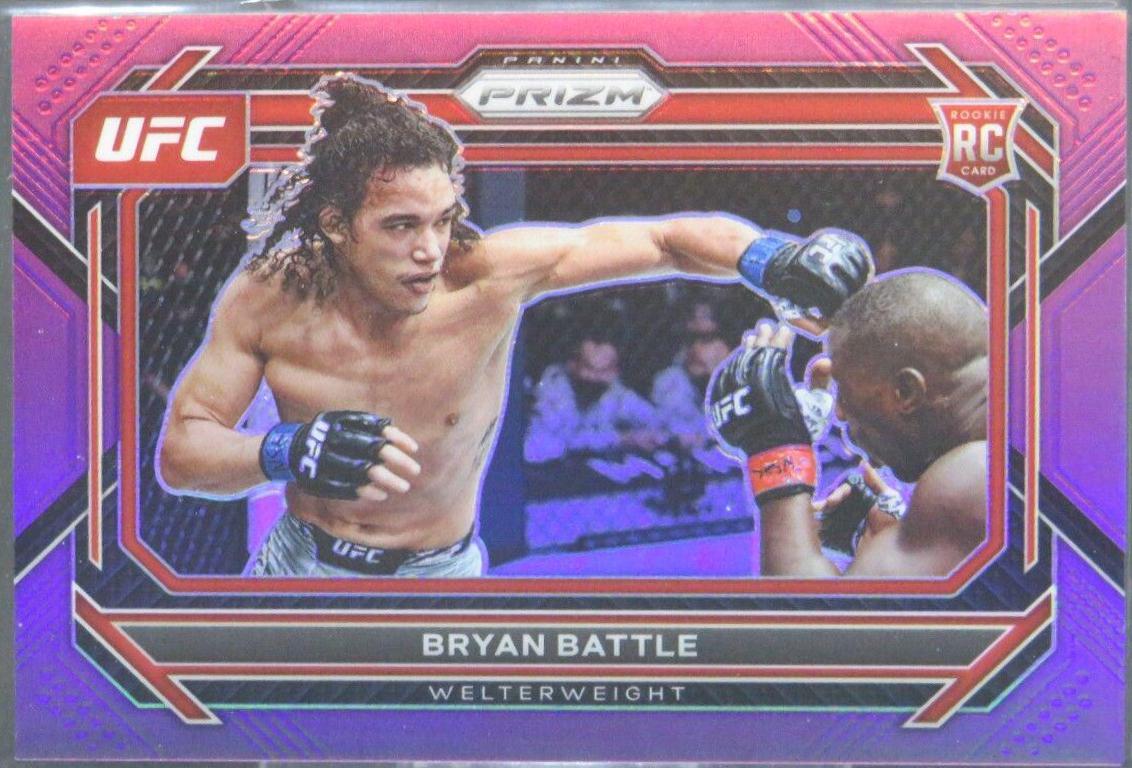 Bryan Battle 2023 Panini Prizm UFC Base #58 Purple