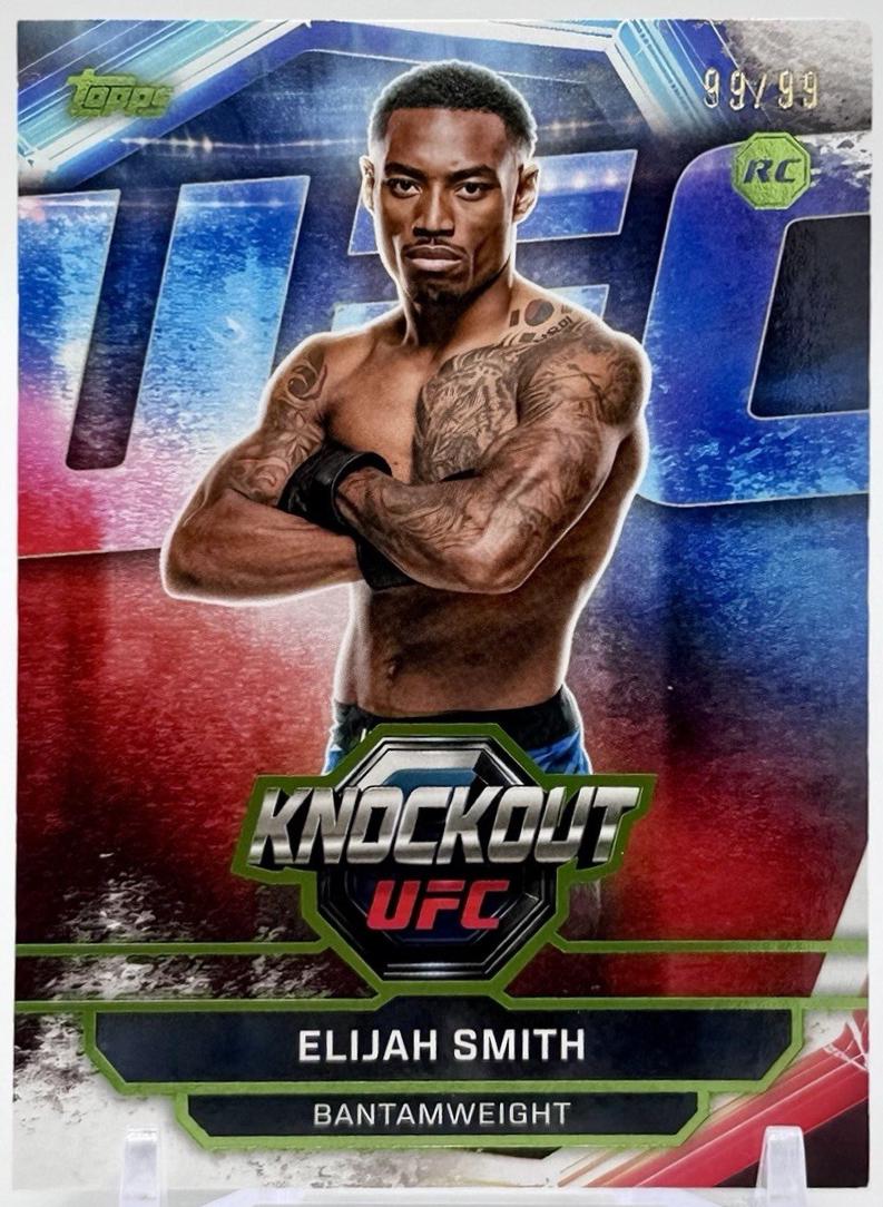 Elijah Smith 2026 Topps Knockout UFC Base #98 Lime Green