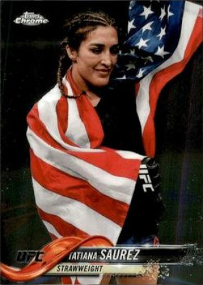 Tatiana Suarez 2018 Topps Chrome UFC Base #68 Black