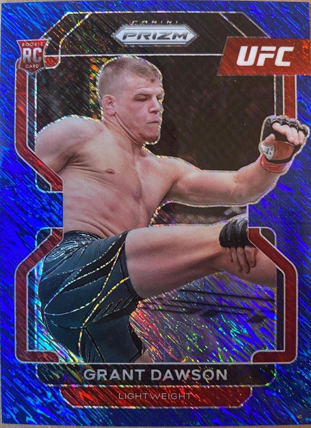 Grant Dawson 2022 Panini Prizm UFC Base #193 Blue Shimmer