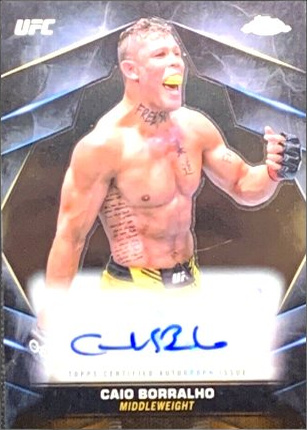 Caio Borralho 2024 Topps Chrome UFC Chrome Veteran Autographs #CVA-CBO Superfractor