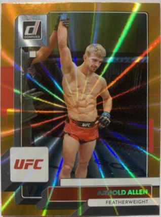 Arnold Allen 2023 Panini Donruss UFC Base #18 Purple Flood