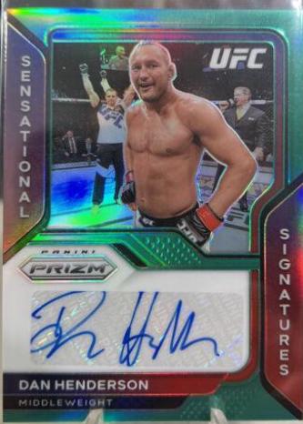 Dan Henderson 2021 Panini Prizm UFC Sensational Signatures #19 Green