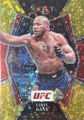 Ciryl Gane 2022 Panini Select UFC Premier Level #143 Gold Disco