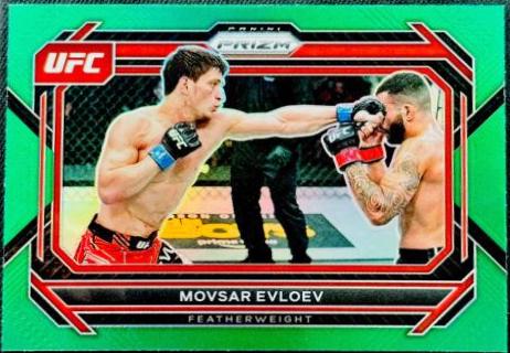 Movsar Evloev 2023 Panini Prizm UFC Base #29 Green