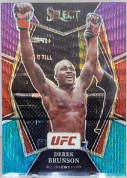 Derek Brunson 2022 Panini Select UFC Premier Level #114 Black Disco