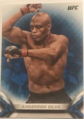 Anderson Silva 2018 Topps UFC Knockout Base #7 Blue
