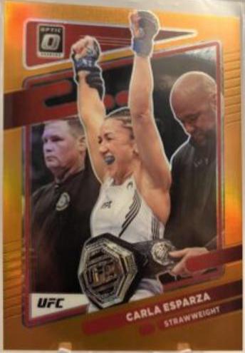 Carla Esparza 2022 Panini Donruss Optic UFC Base #1 Orange
