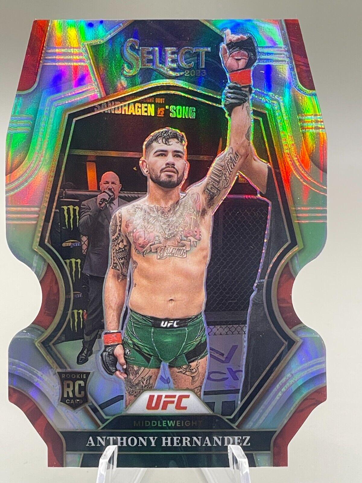 Anthony Hernandez 2023 Panini Select UFC Premier Level #168 Silver Die Cut