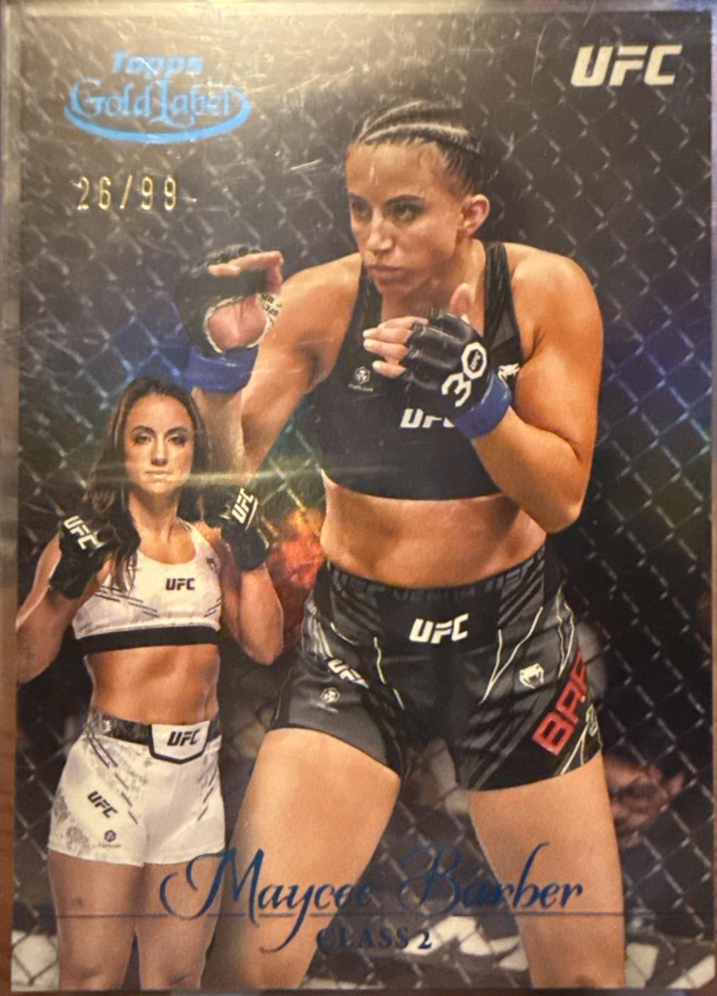 Maycee Barber 2024 Topps Gold Label UFC Base Class II #76 Blue