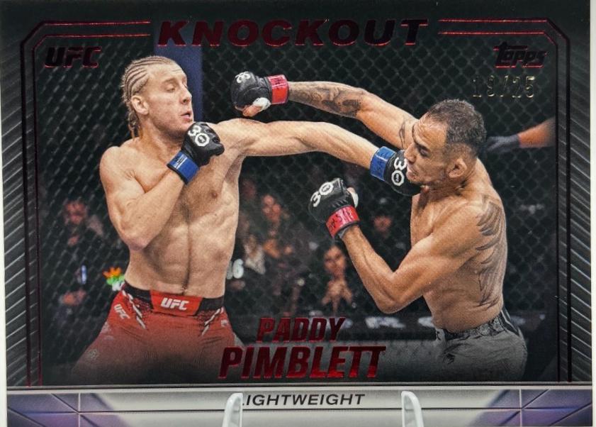 Paddy Pimblett 2024 Topps Knockout UFC Base #12 Red