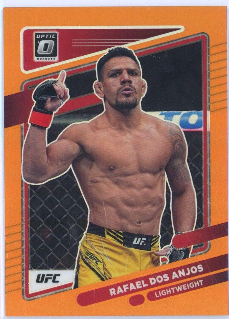 Rafael Dos Anjos 2022 Panini Donruss Optic UFC Base #43 Orange