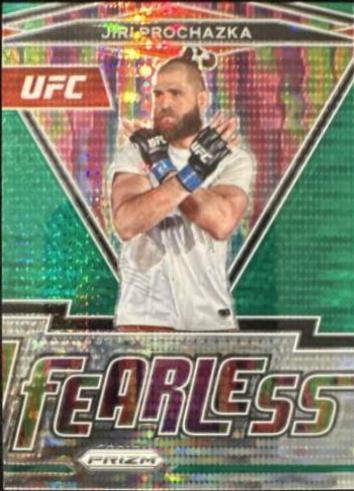 Jiri Prochazka 2022 Panini Prizm UFC Fearless #9 Green Pulsar