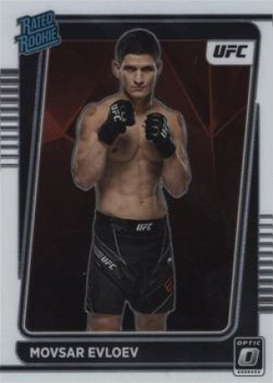 Movsar Evloev 2022 Panini Donruss Optic UFC Base #112 Green