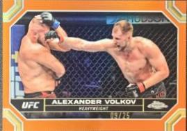 Alexander Volkov 2024 Topps Chrome UFC Base #8 Orange Refractor
