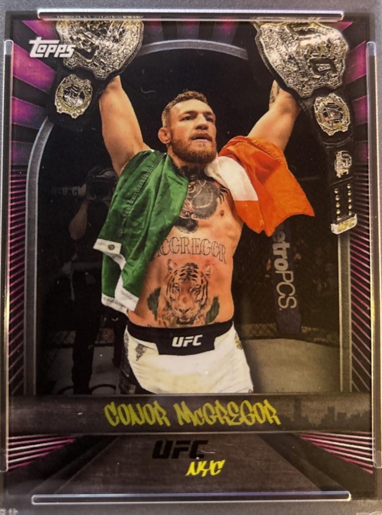 Conor McGregor 2024 Topps UFC NYC Base #29 Pink
