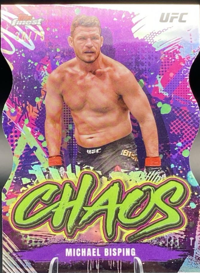 Michael Bisping 2024 Topps Finest UFC Chaos #CHA-20 Die-Cut Refractor