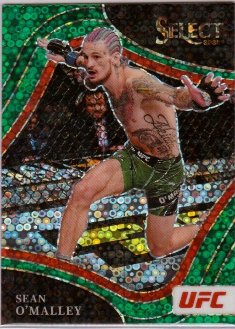 Sean O'Malley 2022 Panini Select UFC Octagonside #287 Green Disco