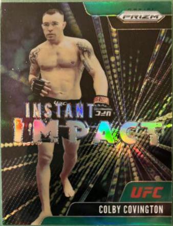 Colby Covington 2021 Panini Prizm UFC Instant Impact #3 Green