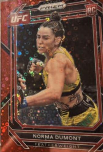 Norma Dumont 2023 Panini Prizm Under Card UFC Base #144 Red