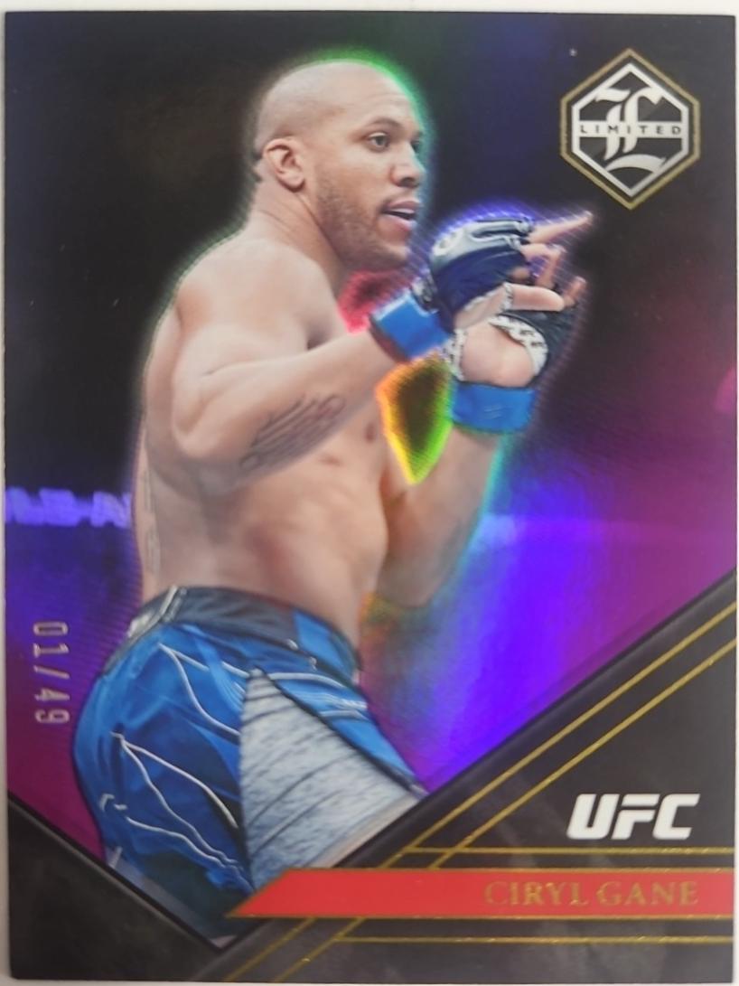 Ciryl Gane 2023 Panini Chronicles UFC Base Limited #201 Purple