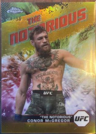 Conor McGregor 2024 Topps Chrome UFC AKA #AKA-8 Gold Refractor