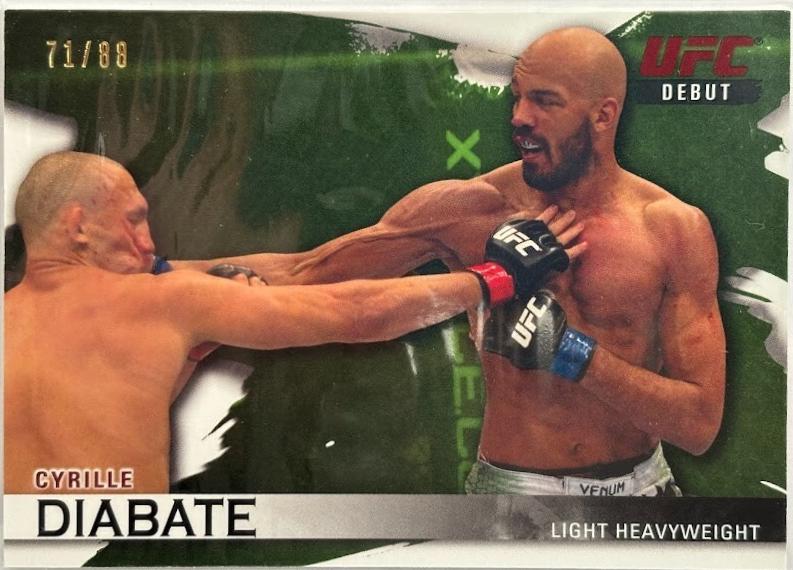 Cyrille Diabate 2010 Topps UFC Knockout Base #129 Green