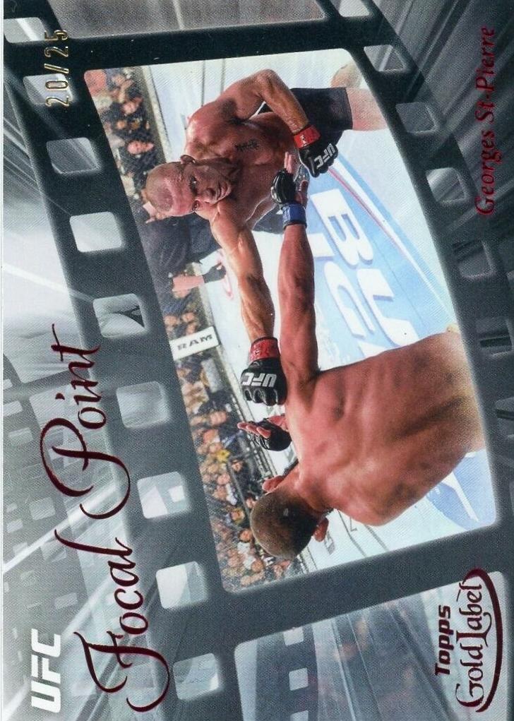 Georges St-Pierre 2024 Topps Gold Label UFC Focal Point #FP-3 Red