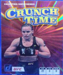 Valentina Shevchenko 2022 Panini Donruss UFC Crunch Time #4 Orange