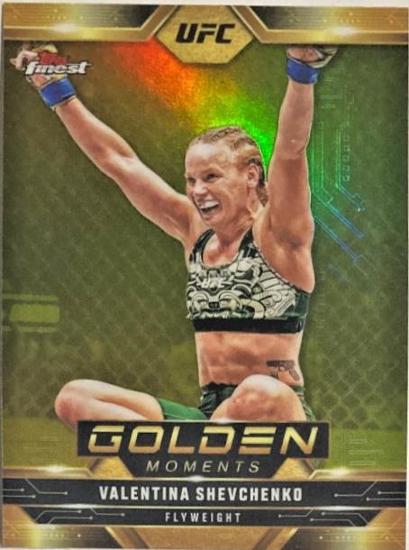Valentina Shevchenko 2025 Topps Finest UFC Golden Moments #GM-1 Refractor